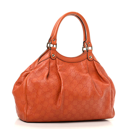 Gucci Guccissima Medium Sukey Tote Orange 3 of 11