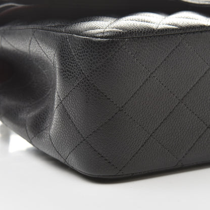 Chanel Caviar Quilted Jumbo Double Flap Black 9 of 12