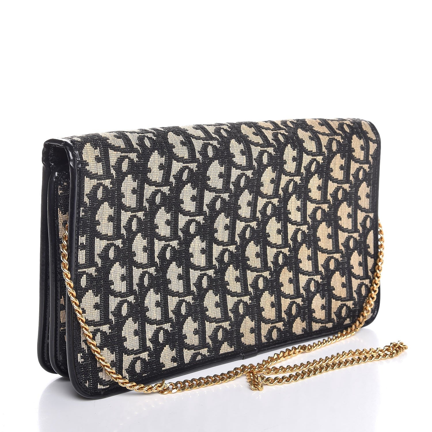 Christian Dior Monogram Chain Flap Black 3 of 8