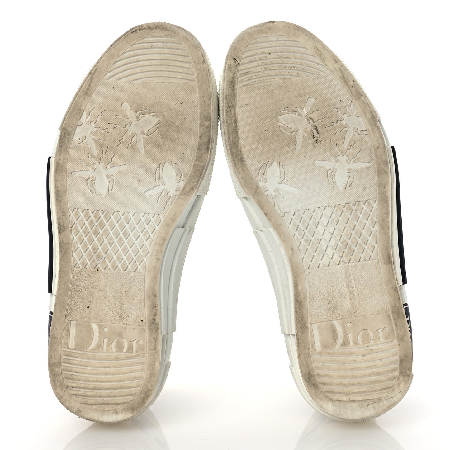 Technical Canvas Oblique Pixel Mens B23 High Top Sneakers 35 Beige Blue