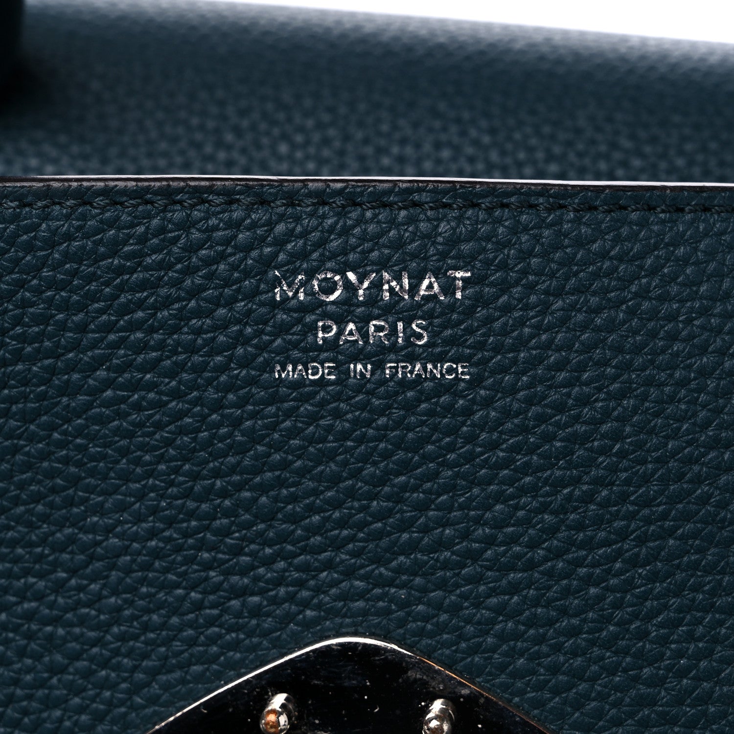 Moynat Taurillon Blush Calfskin Gabby MM Peacock 6 of 11