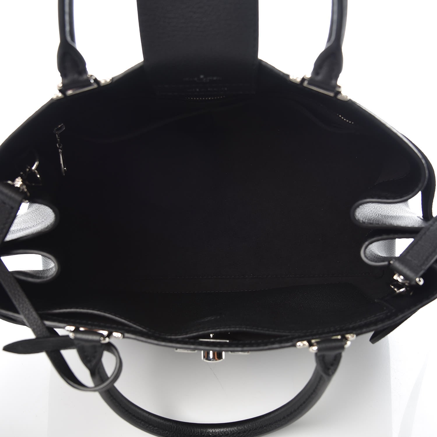 Louis Vuitton Calfskin Lockme Day Black 4 of 9