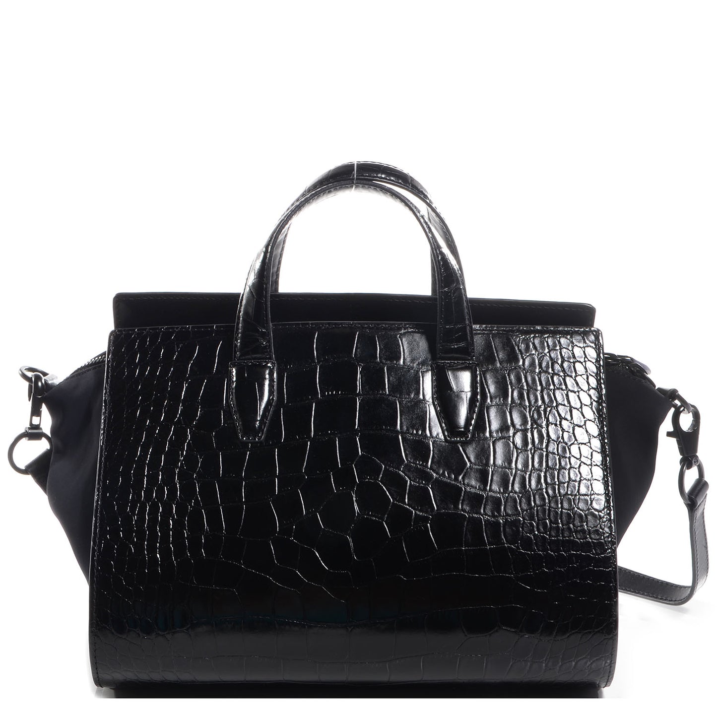 Croc Stamped Neoprene Pelican Black