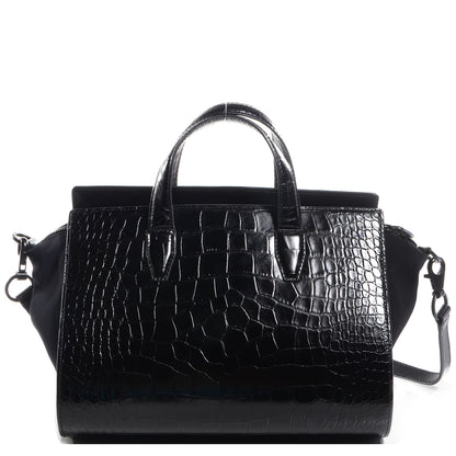 Alexander Wang Croc Stamped Neoprene Pelican Black 1 of 7