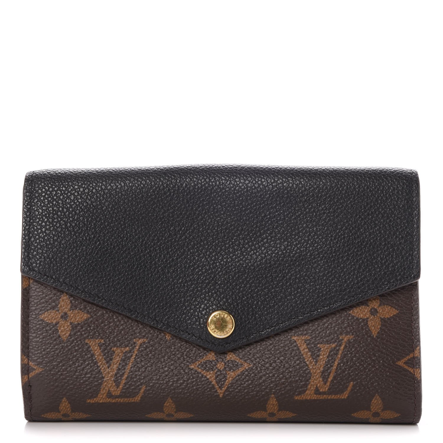 Louis Vuitton Monogram Pallas Compact Wallet Black 1 of 8