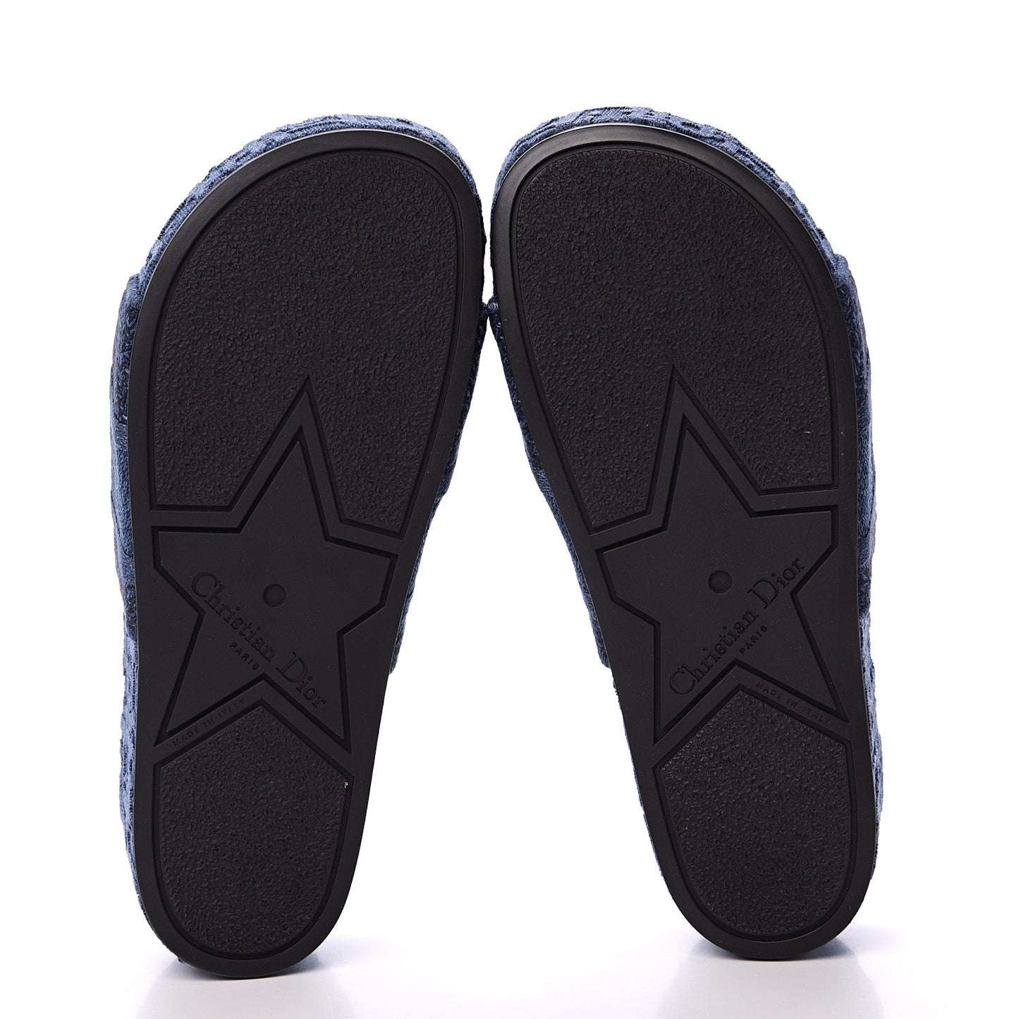 Oblique Denim D-Way Platform Sandal 37 Blue