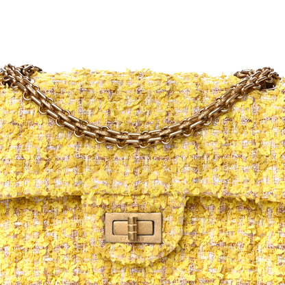 Chanel Tweed Quilted 2.55 Reissue Mini Flap Yellow 9 of 11