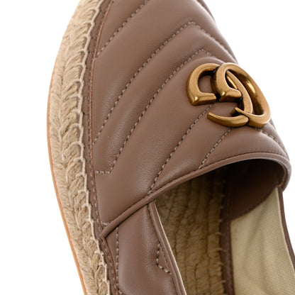 Gucci Nappa Matelasse GG Marmont Espadrilles 37.5 Porcelain Rose 7 of 10