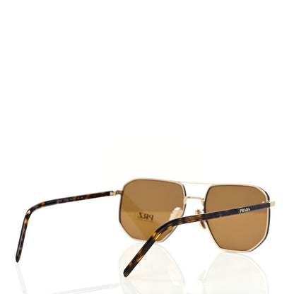 Prada Metal Aviator Sunglasses SPR59Y Pale Gold 4 of 8