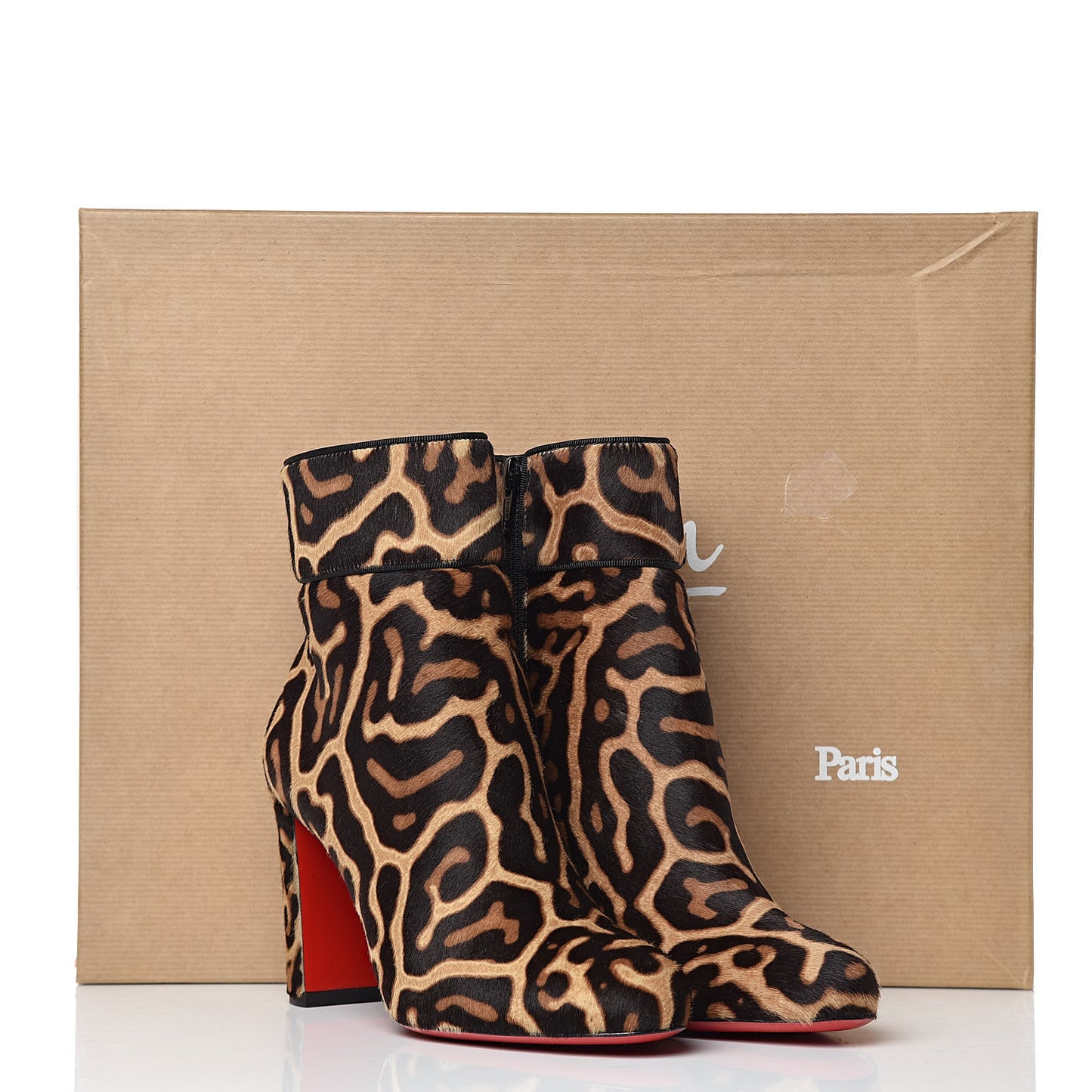 Pony Hair Moulamax 85 Booties 36.5 Brown Black