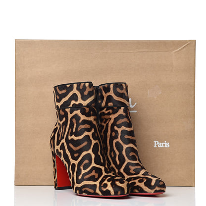 Christian Louboutin Pony Hair Moulamax 85 Booties 36.5 Brown Black 10 of 10