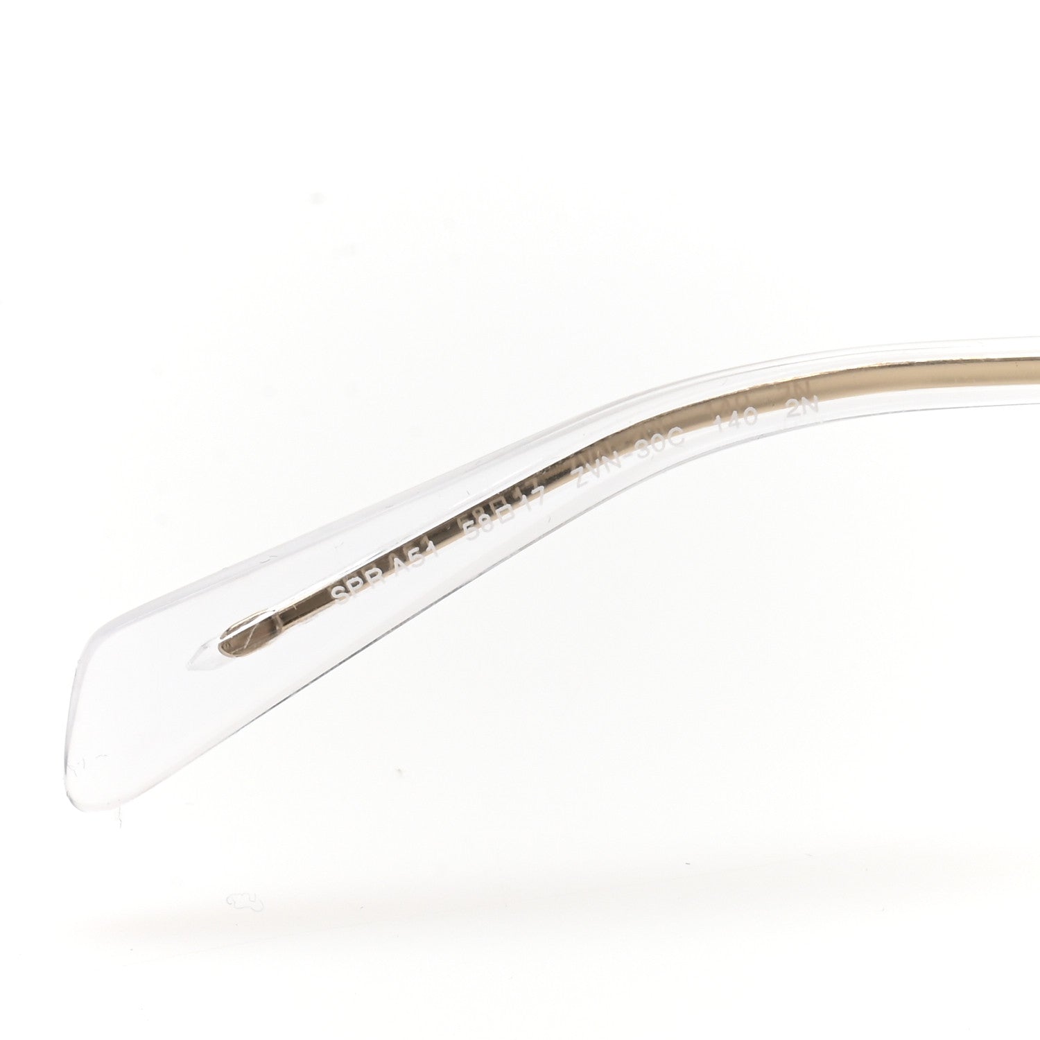 Prada Metal Symbole Triangle Logo Sunglasses SPR A51 Gold Blue 6 of 8