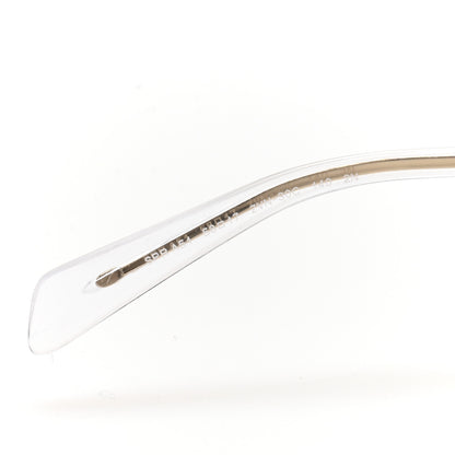Prada Metal Symbole Triangle Logo Sunglasses SPR A51 Gold Blue 6 of 8