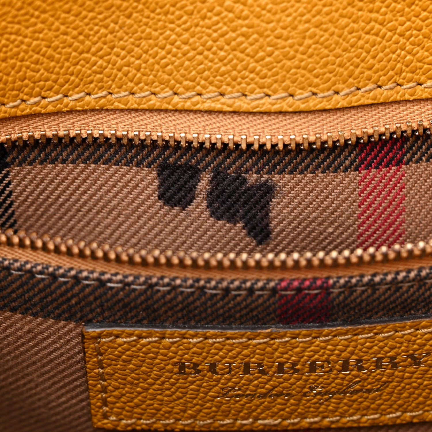 Burberry Soft Grain Calfskin Small Buckle Tote Bright Straw 16 of 20