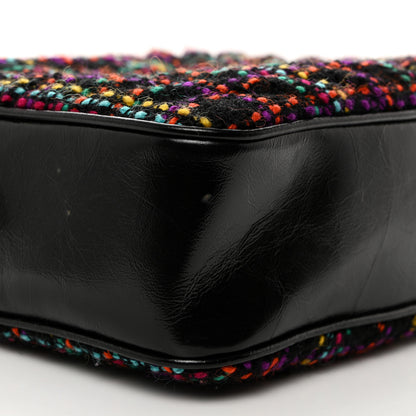 Saint Laurent Tweed Calfskin Monogram Lou Camera Bag Black 9 of 10