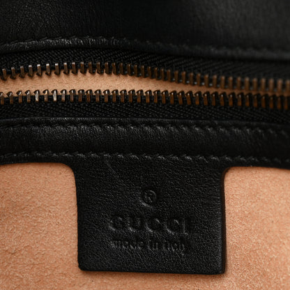 Gucci Calfskin Matelasse Medium GG Marmont Shoulder Bag Black 6 of 10
