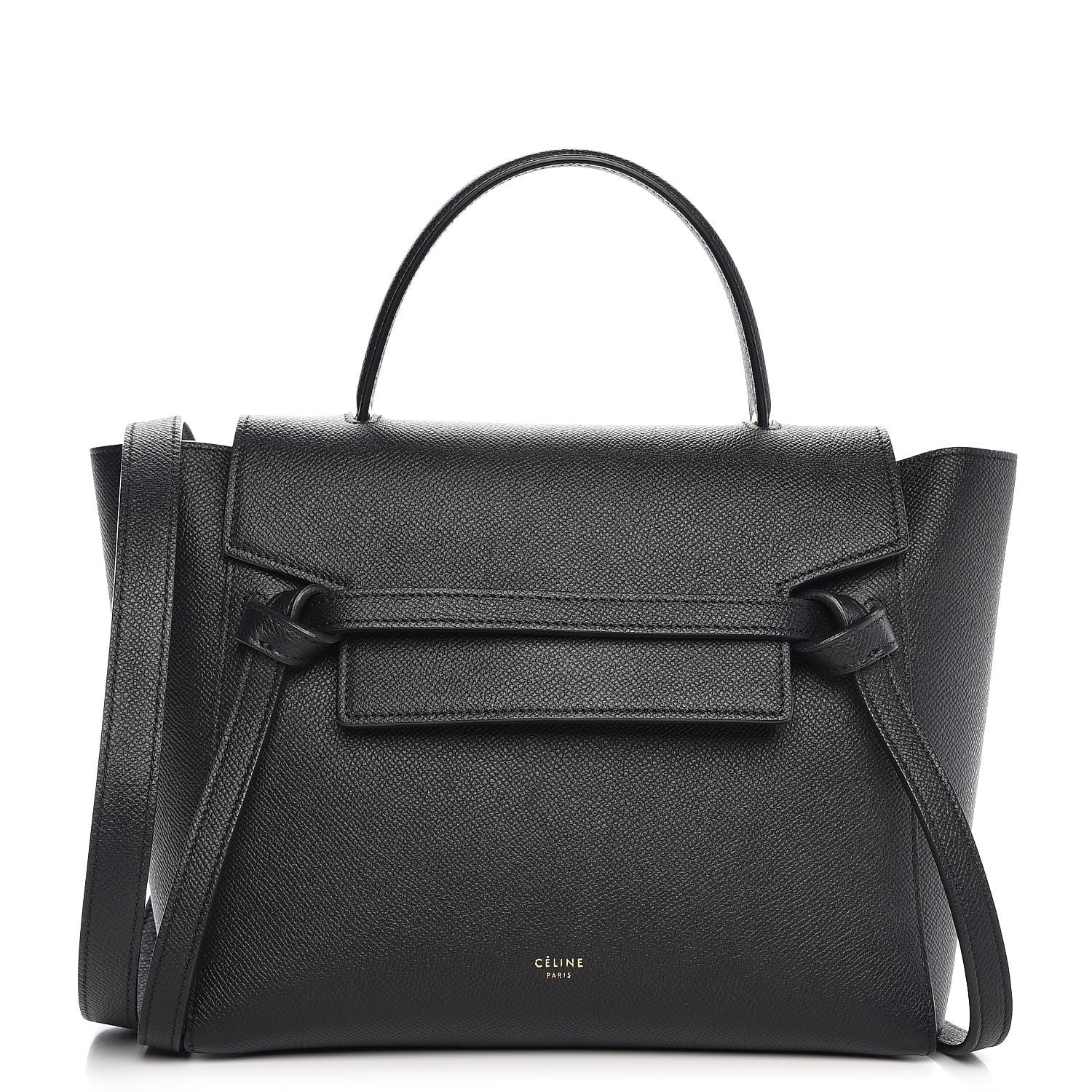 Celine Grained Calfskin Micro Belt Bag Black 1 of 7