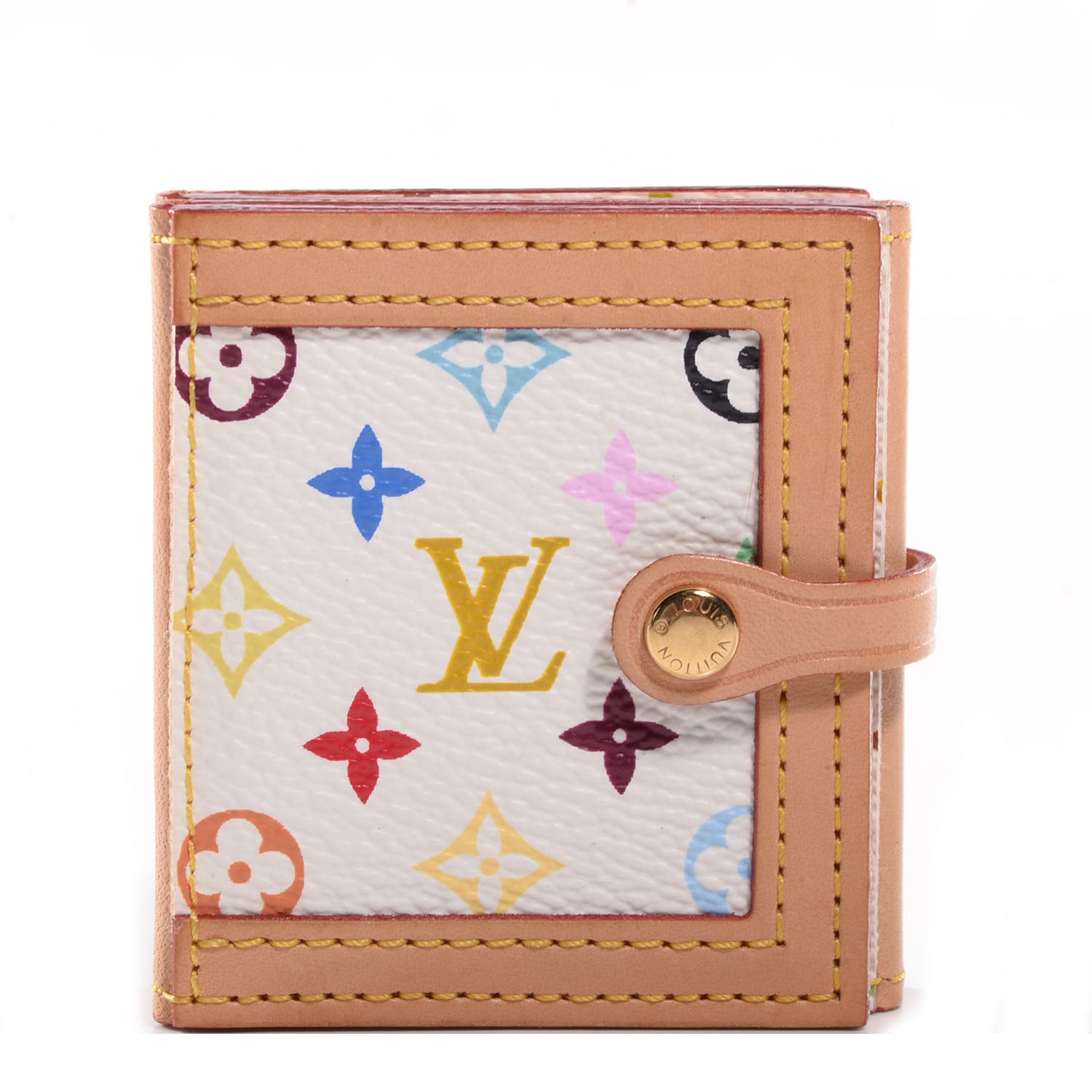 Louis Vuitton Monogram Multicolor 4 Photo Frame Wallet White 1 of 16