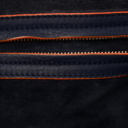 Celine Supple Calfskin Large Phantom Luggage Navy Blue Orange 6 of 11