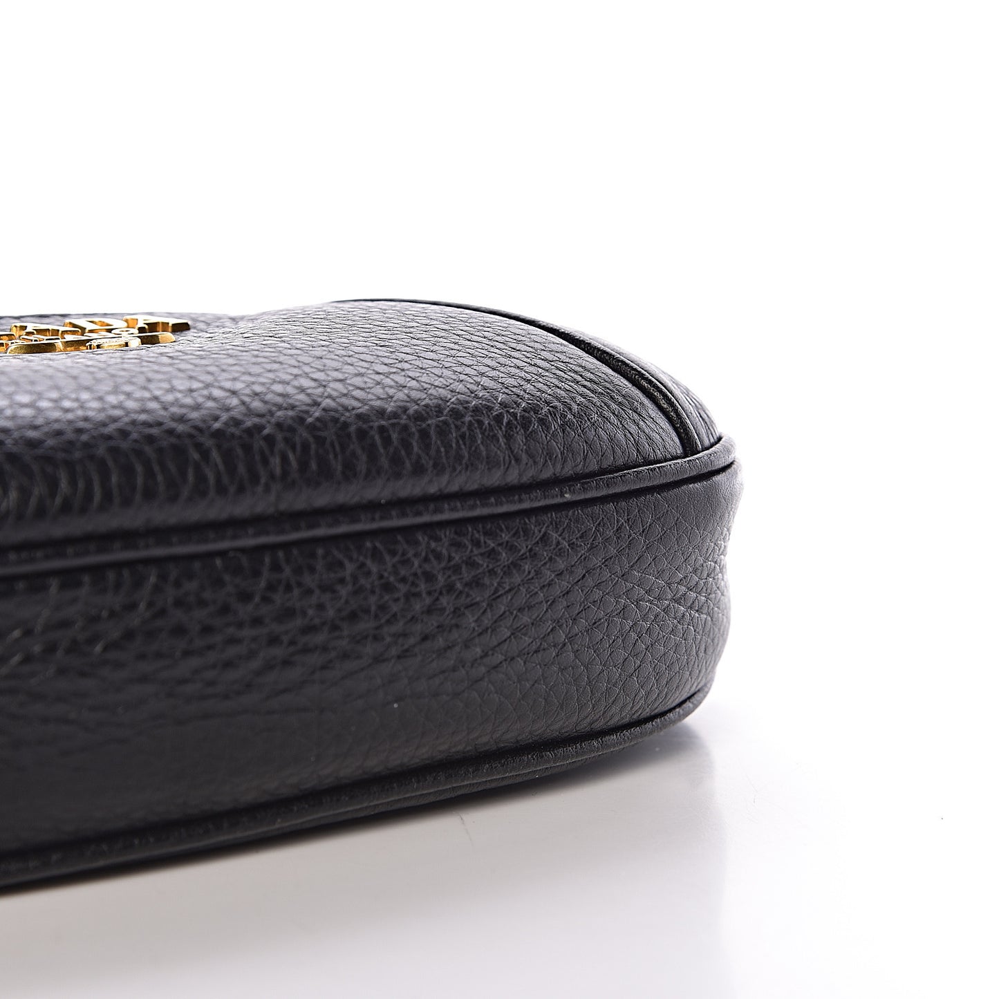 Vitello Daino Small Belt Bag Black