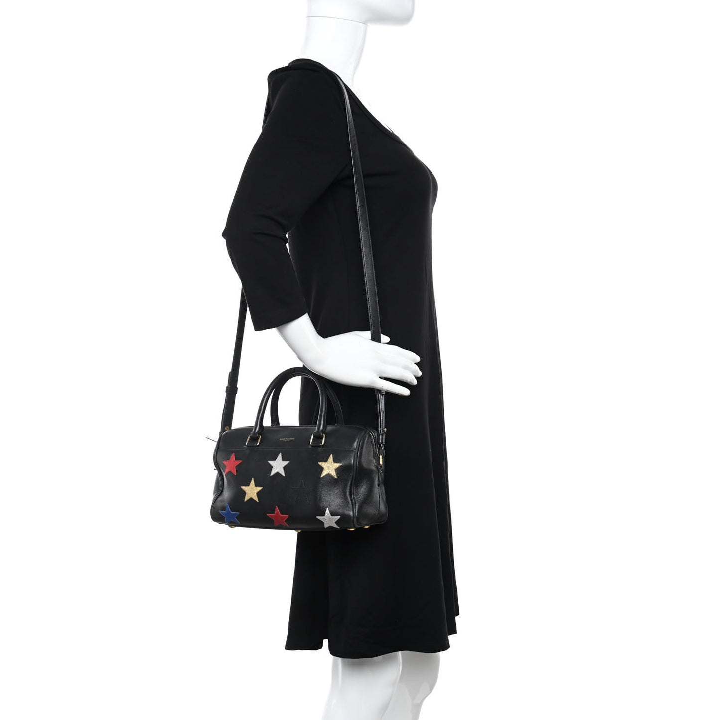 Calfskin Star Classic Baby Duffle Black