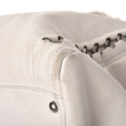 Chanel Calfskin Large East West Modern Chain Tote White 21 of 24
