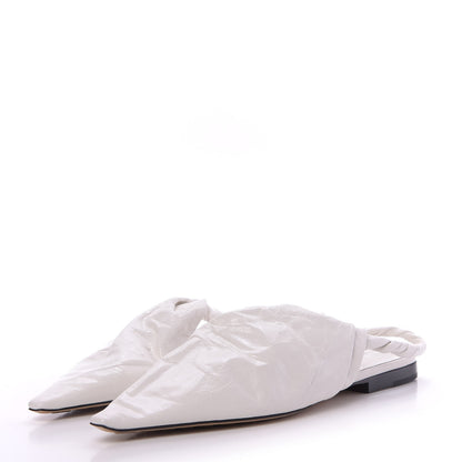 Bottega Veneta Nappa BV Point Ballet Flat 40 White 2 of 8