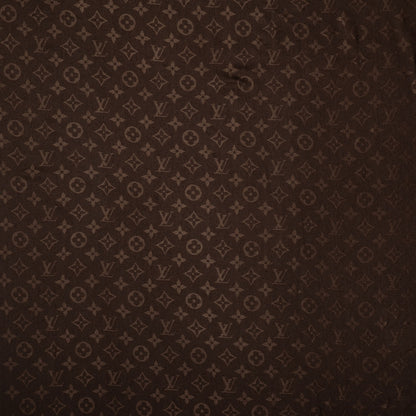 Louis Vuitton Silk Wool Monogram Denim Shawl Chocolate 1 of 5