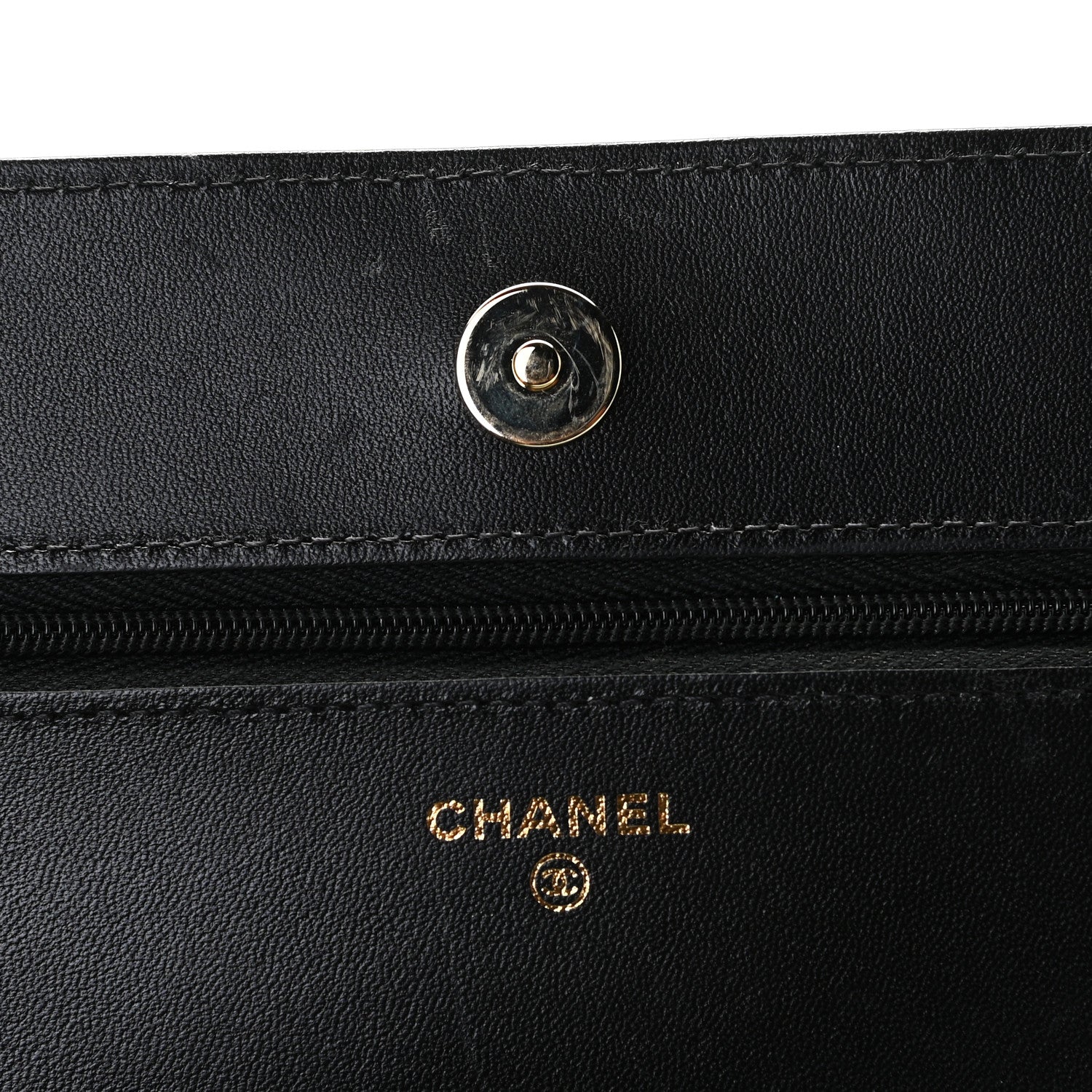 Chanel Lambskin Quilted Coco Bow Wallet On Chain WOC Black 6 of 11