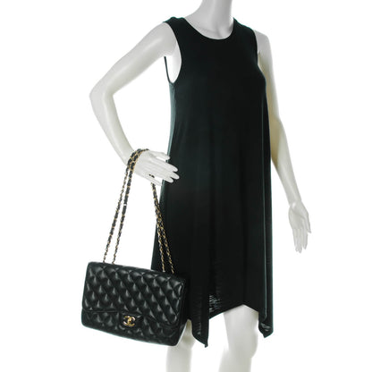 Chanel Caviar Quilted Jumbo Single Flap Black 2 of 8