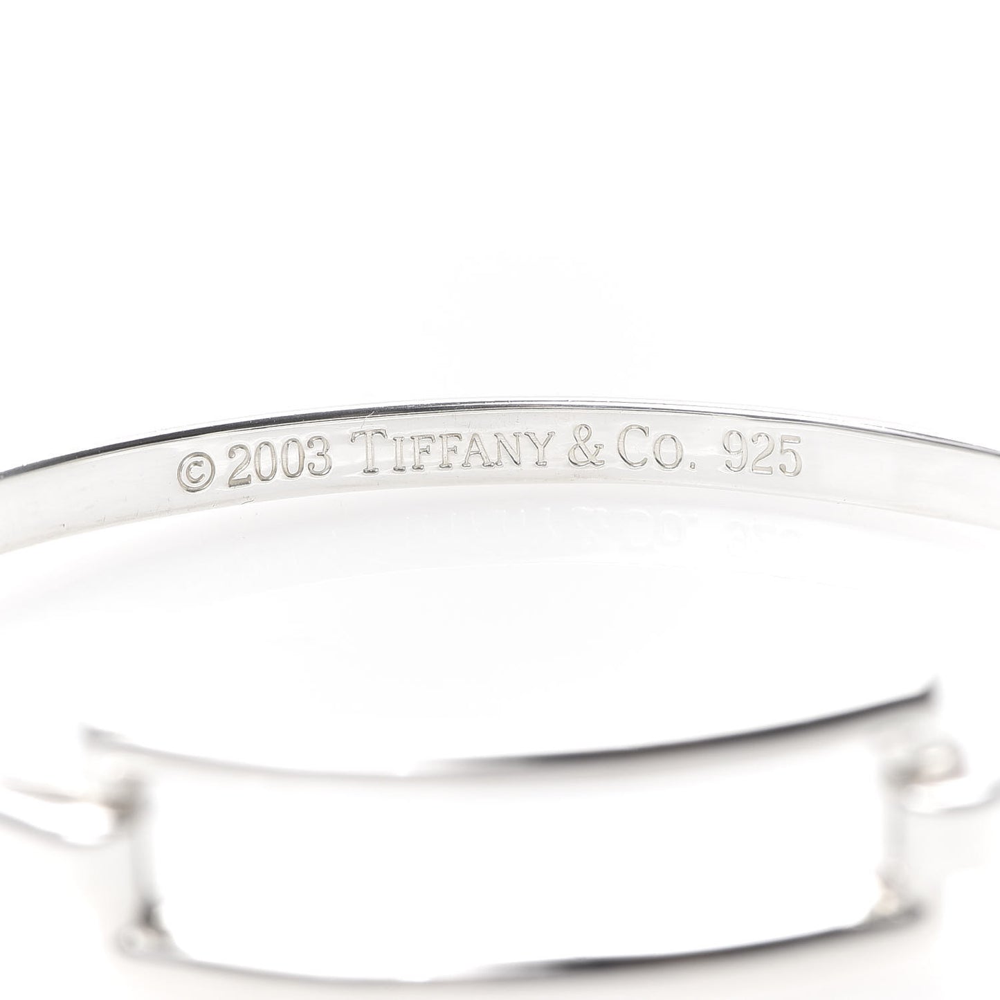 Sterling Silver Rectangle Bangle Bracelet
