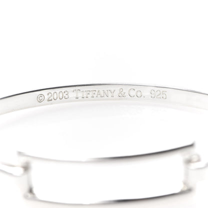 Tiffany Sterling Silver Rectangle Bangle Bracelet 4 of 5