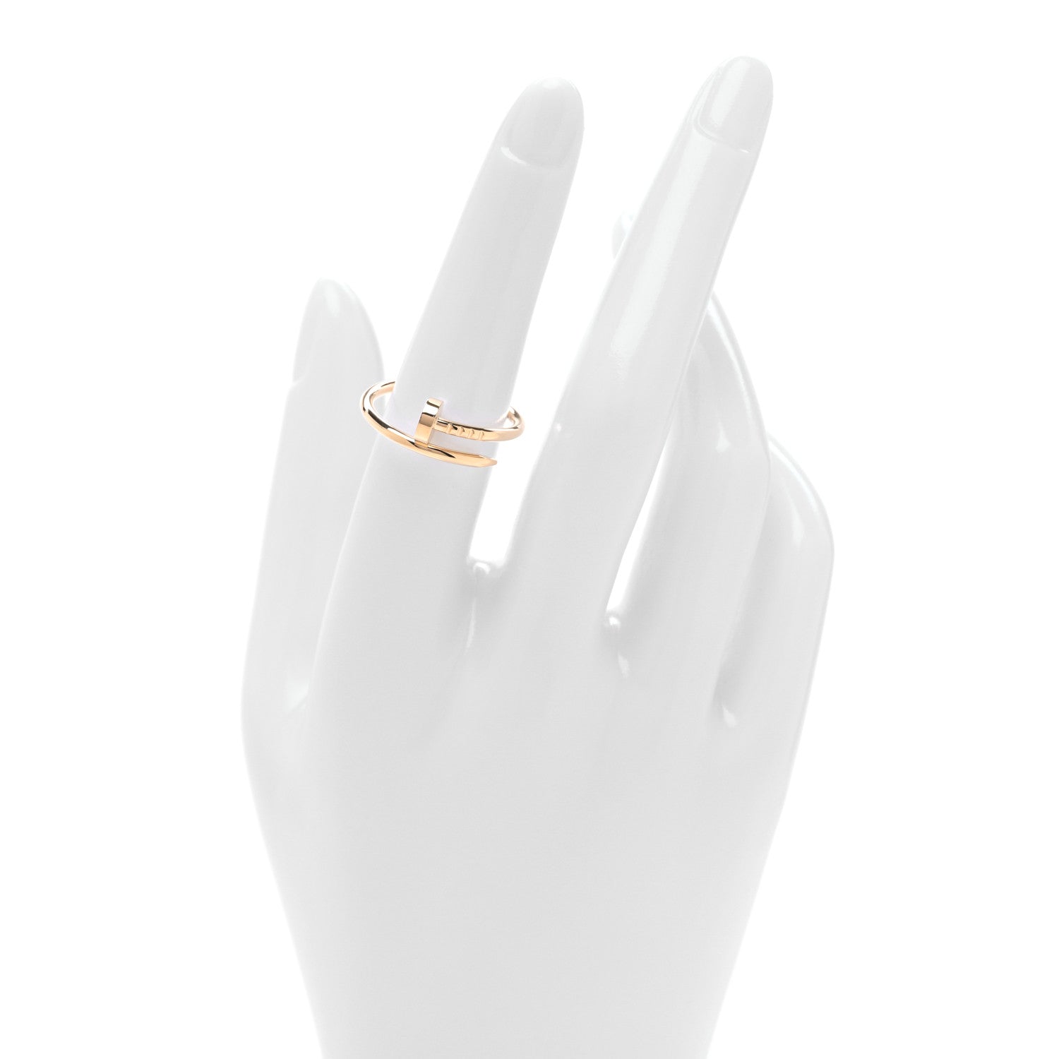 Cartier 18K Yellow Gold Small Juste Un Clou Ring 54 7 2 of 6