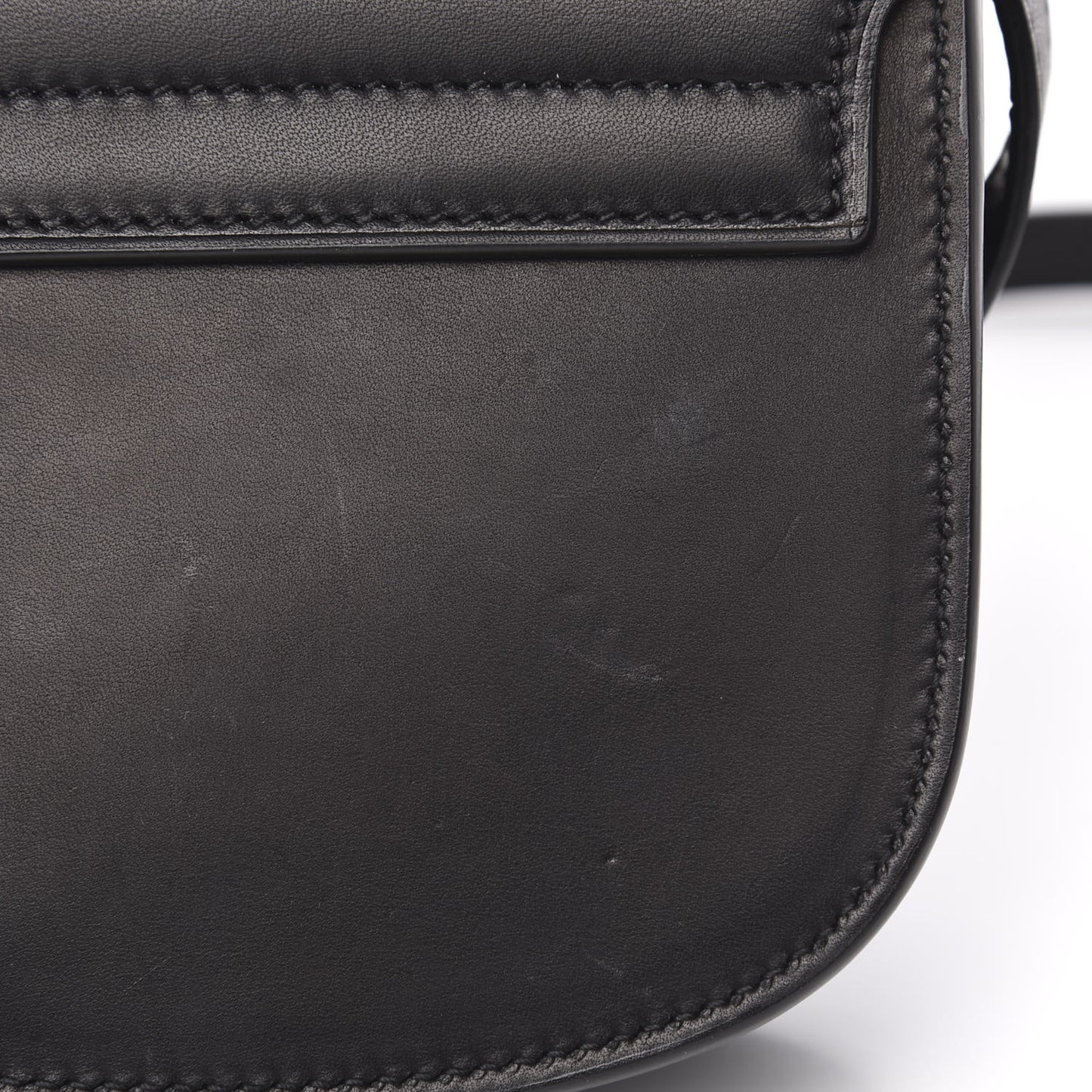 Smooth Calfskin Mini Classic Monogram Kaia Satchel Black