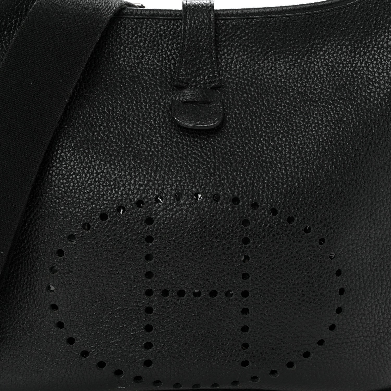 Hermes Taurillon Clemence EVELYNE III GM Black 8 of 11
