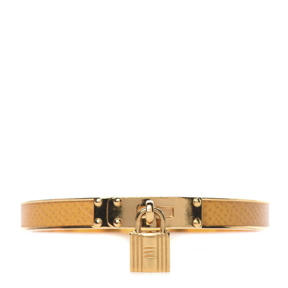 Hermes Courchevel Kelly Lock Cadena Bracelet Jaune 1 of 6