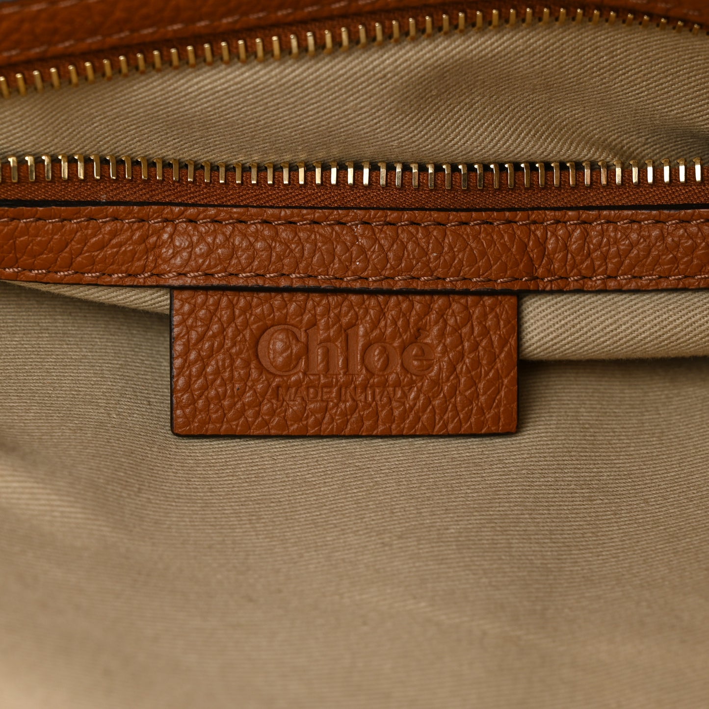 Calfskin Medium Marcie Satchel Tan