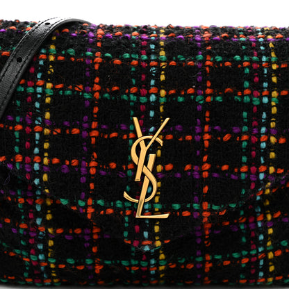 Saint Laurent Tweed Toy Loulou Shoulder Bag Black 9 of 11