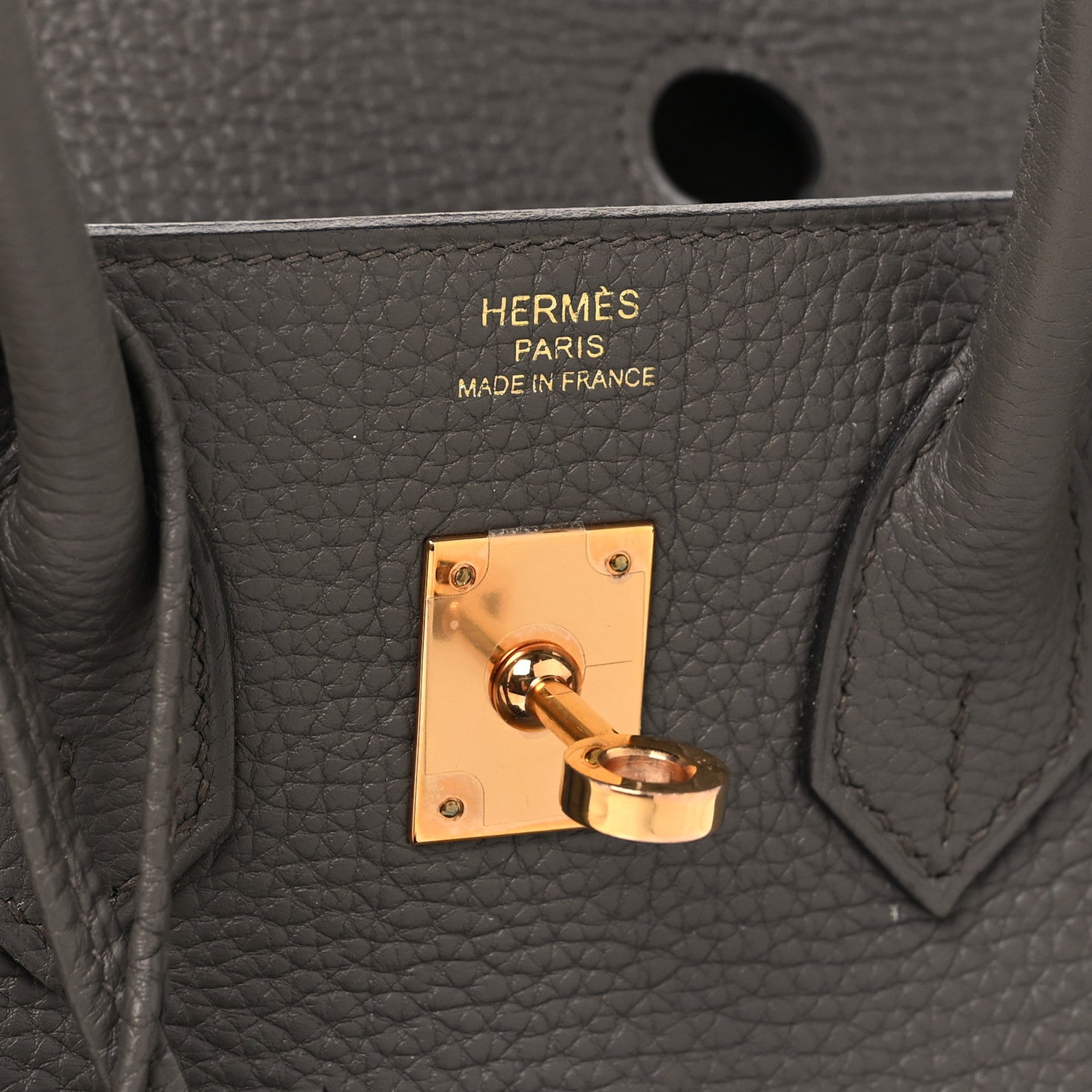 Hermes Togo Birkin 25 Etain 6 of 16