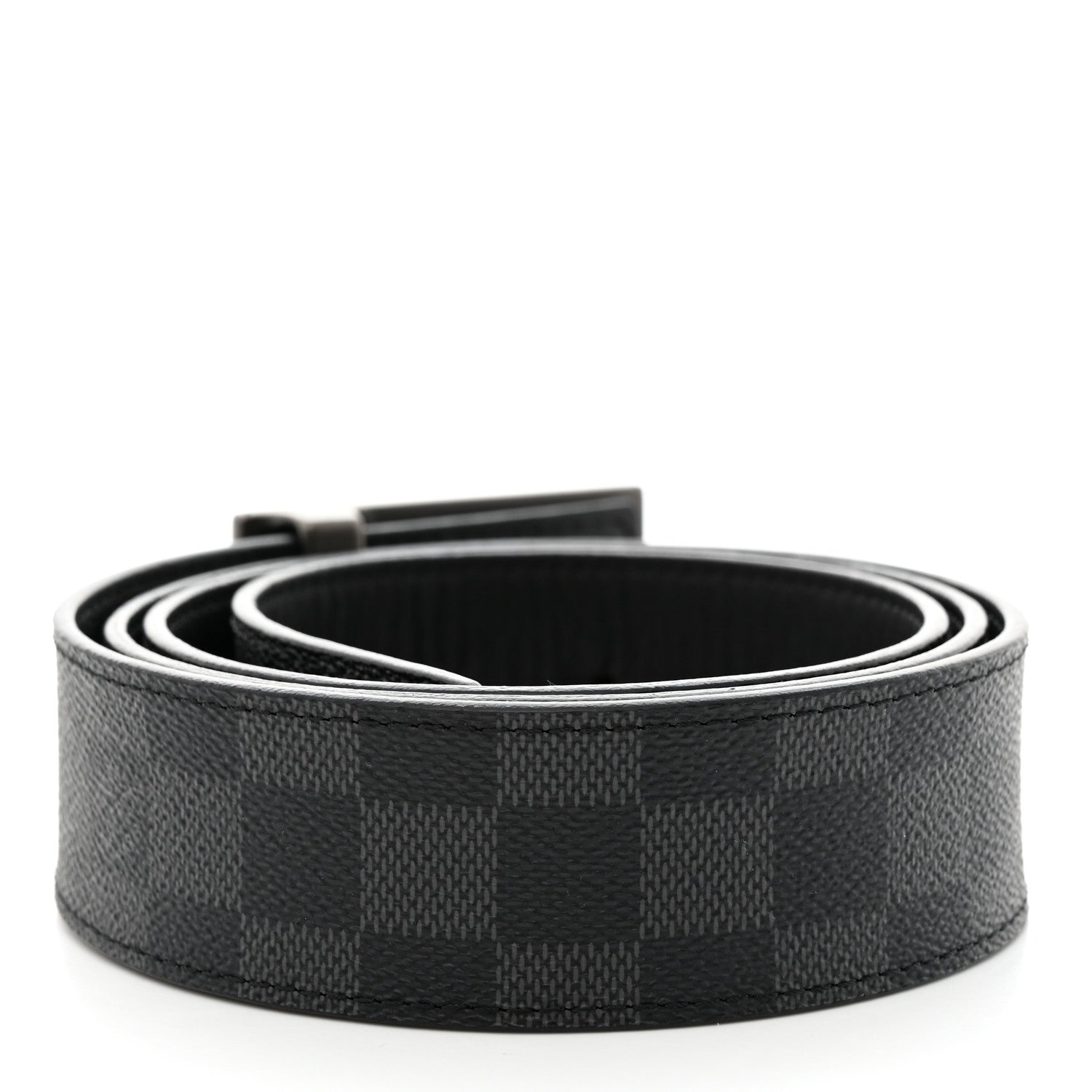 Louis Vuitton Damier Graphite 35mm LV Inventeur Reversible Belt 2 of 7