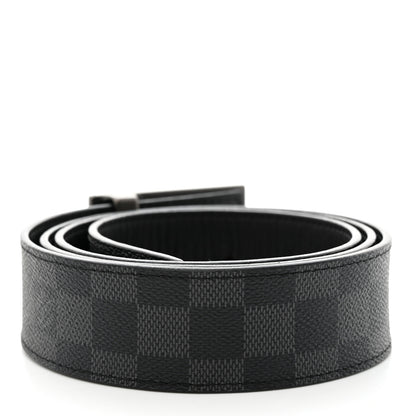 Louis Vuitton Damier Graphite 35mm LV Inventeur Reversible Belt 2 of 7