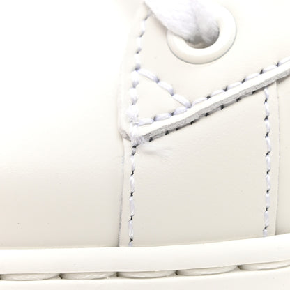 Gucci Calfskin Interlocking G Perforated Mens Ace Sneakers 8 White Grey Sky 10 of 11