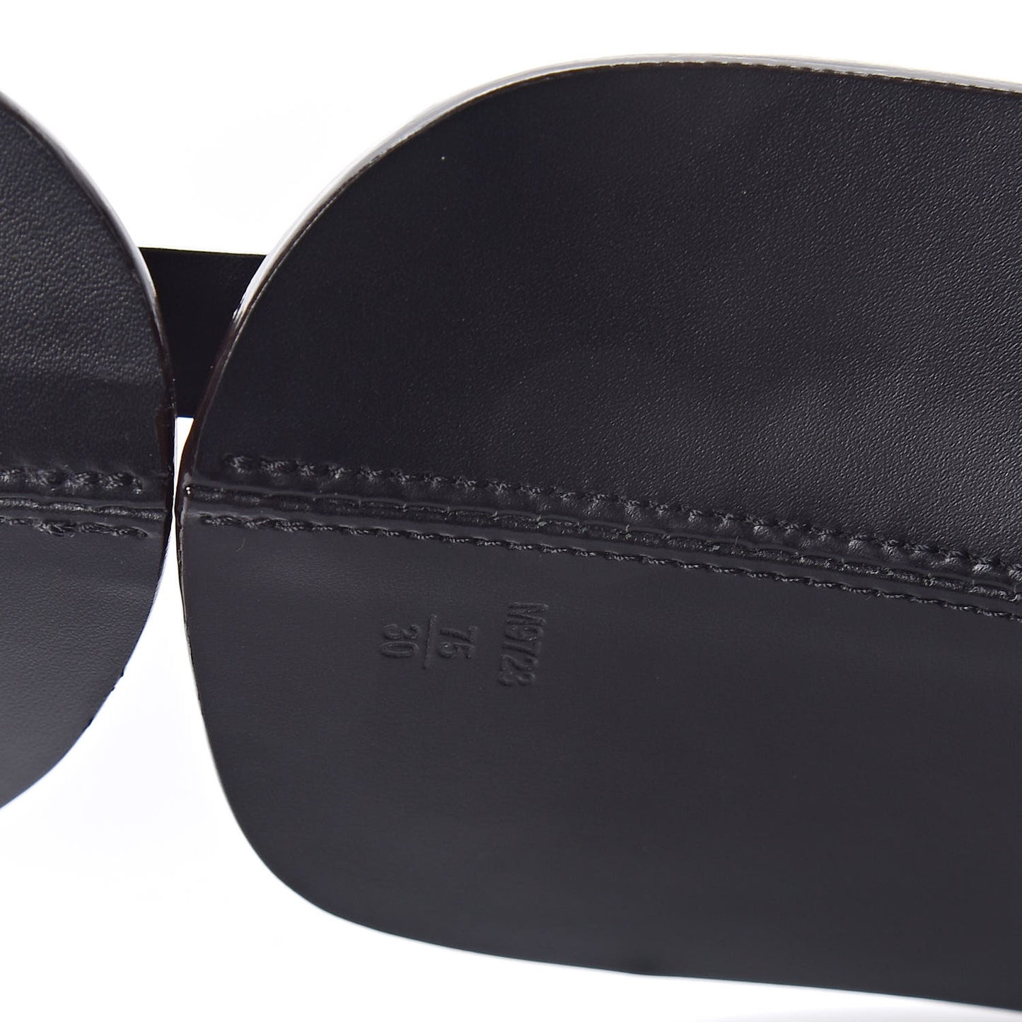 Patent Corset Belt Amarante