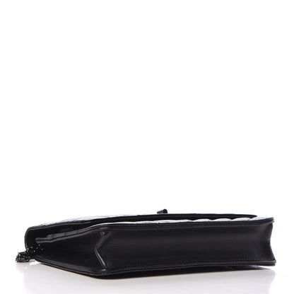 Chanel Aged Calfskin Chevron Quilted Reissue Wallet On Chain WOC So Black 4 of 9