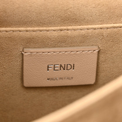 Fendi Vitello Liberty Shiny Nappa Lace Up Bow Kan I Shoulder Bag Macaron Confetto 6 of 11