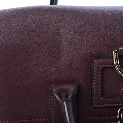 Mulberry Calfskin Studded Medium Cara Delevingne Convertible Satchel Oxblood 16 of 17