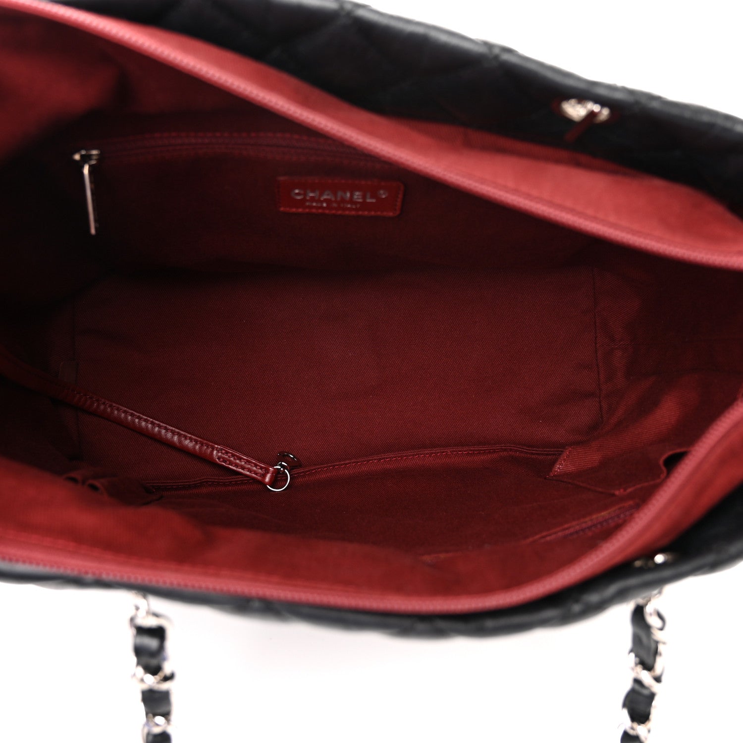 Chanel Aged Calfskin Quilted Large Cotton Club Tote Black 5 of 10