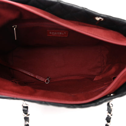 Chanel Aged Calfskin Quilted Large Cotton Club Tote Black 5 of 10