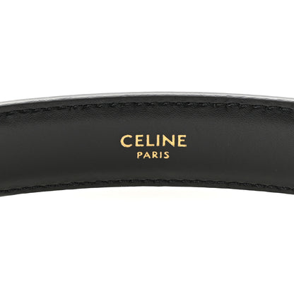 Celine Box Calfskin Medium 25mm Triomphe 80 32 Belt Black 5 of 8