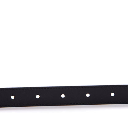 Gucci Moon Calfskin Pearl Double G 20mm Belt 80 32 Black Cream 4 of 5